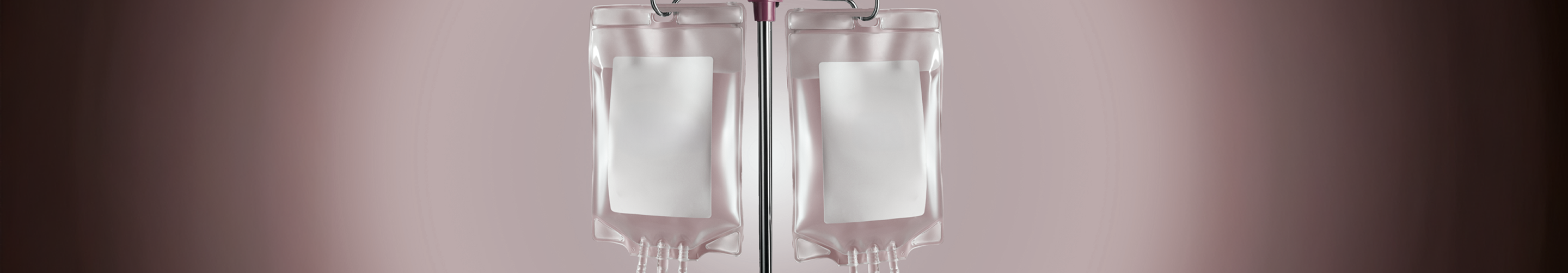 Intravenous (IV) bags representing IV delivery of NAD+ and nicotinamide riboside (NR).